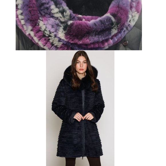 NW✅ BLUE DUCK FUR EVERSIBLE JACKET: FUR - FOX TRIM + FUR SCARF ✨BOTH NWT's - Picture 6 of 16